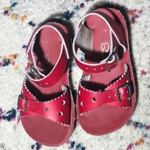 COPY - Salt Water Sweetheart Red Sandals Size 7